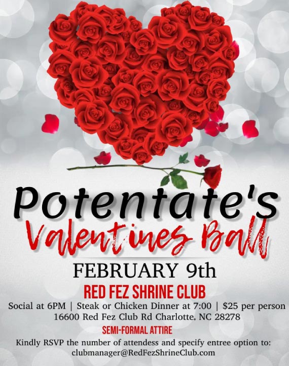 2024 Potentate's Valentine' Ball - Red Fez Shrine Club